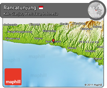 Physical 3D Map of Rancatunjung