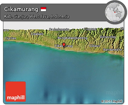 Satellite 3D Map of Cikamurang