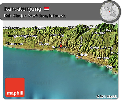 Satellite 3D Map of Rancatunjung