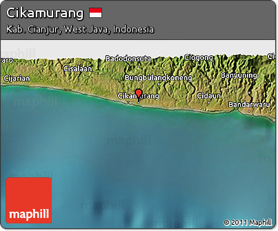Satellite 3D Map of Cikamurang