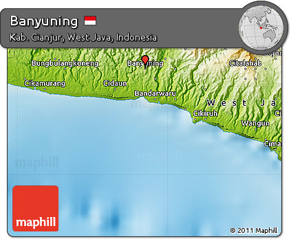Physical Map of Banyuning