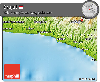 Physical Map of Brujul