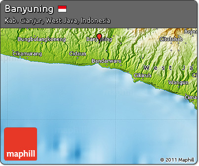 Physical Map of Banyuning