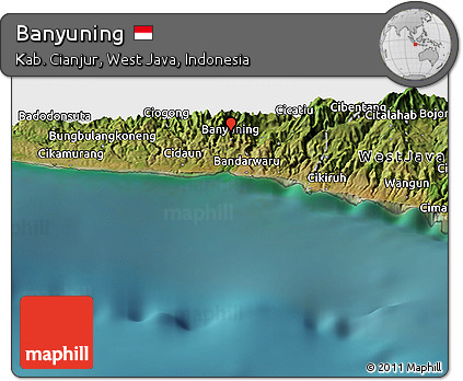 Satellite Panoramic Map of Banyuning