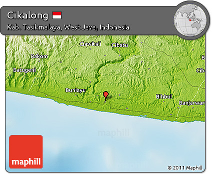 Physical 3D Map of Cikalong