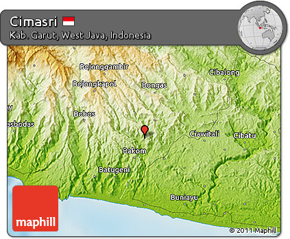 Physical 3D Map of Cimasri