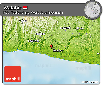 Physical 3D Map of Walahir