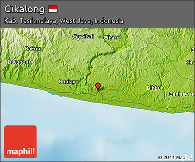 Physical 3D Map of Cikalong