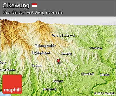 Physical 3D Map of Cikawung