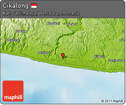 Physical 3D Map of Cikalong