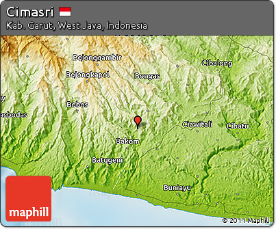 Physical 3D Map of Cimasri