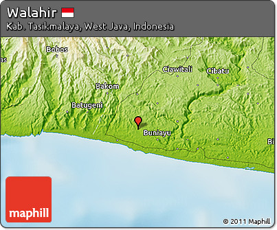 Physical 3D Map of Walahir