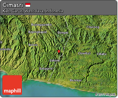 Satellite 3D Map of Cimasri