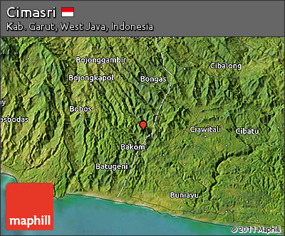 Satellite 3D Map of Cimasri