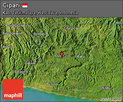 Satellite 3D Map of Cipari