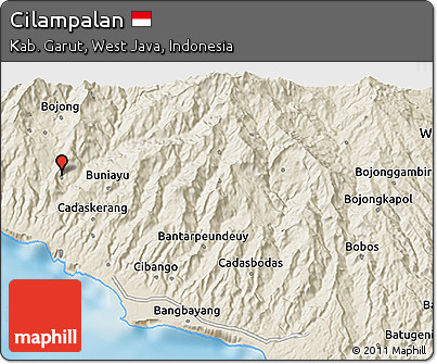 Shaded Relief 3D Map of Cilampalan