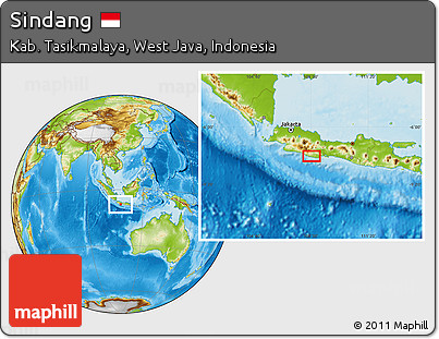 Physical Location Map of Sindang