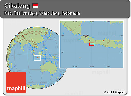 Savanna Style Location Map of Cikalong