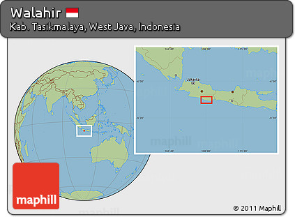 Savanna Style Location Map of Walahir