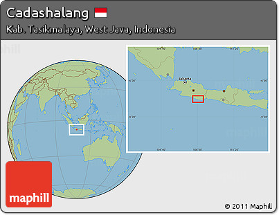Savanna Style Location Map of Cadashalang