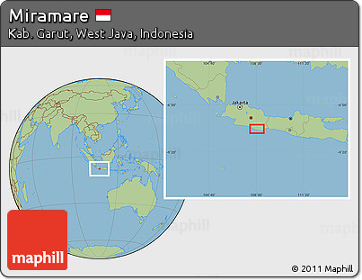 Savanna Style Location Map of Miramare
