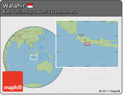 Savanna Style Location Map of Walahir