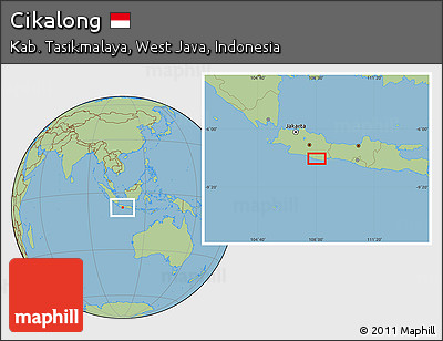 Savanna Style Location Map of Cikalong
