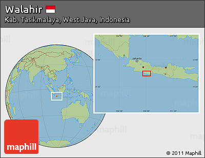 Savanna Style Location Map of Walahir