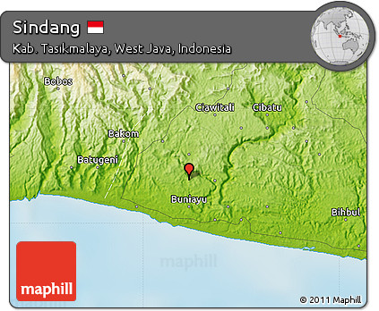 Physical Map of Sindang