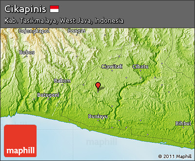 Physical Map of Cikapinis