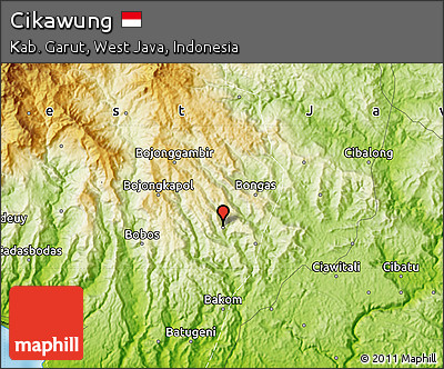 Physical Map of Cikawung