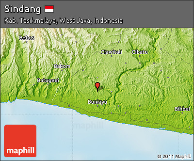 Physical Map of Sindang