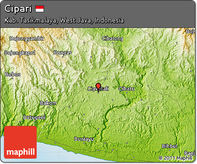 Physical Map of Cipari