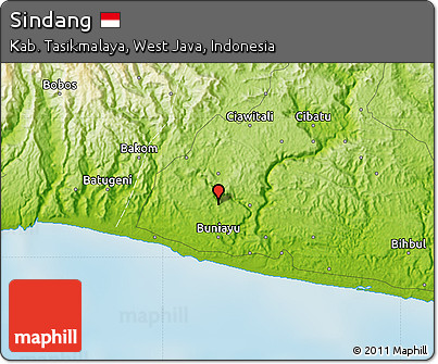 Physical Map of Sindang
