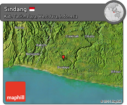 Satellite Map of Sindang