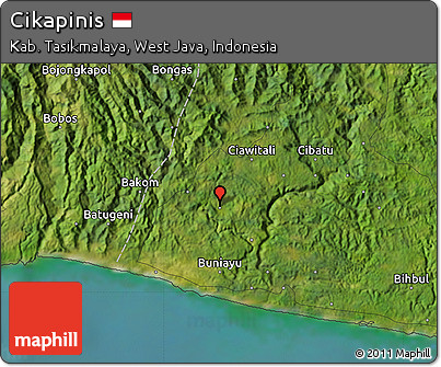 Satellite Map of Cikapinis