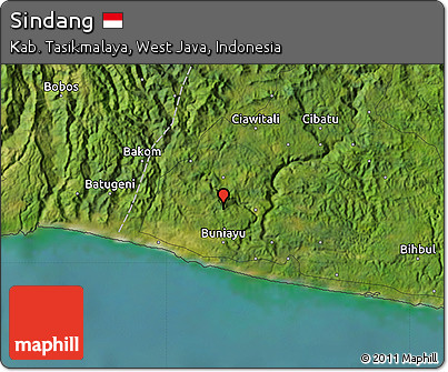 Satellite Map of Sindang