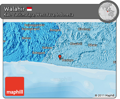 Political Panoramic Map of Walahir