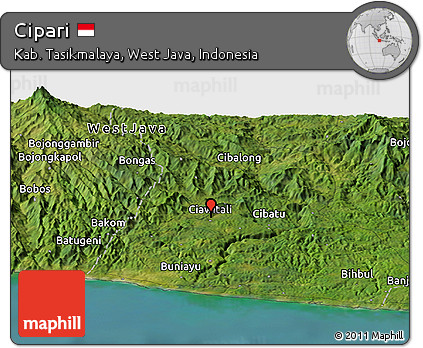 Satellite Panoramic Map of Cipari