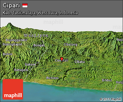 Satellite Panoramic Map of Cipari