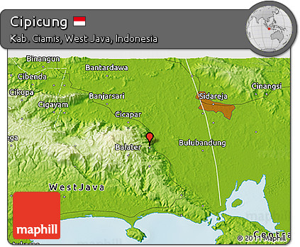 Physical 3D Map of Cipicung