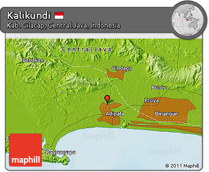 Physical 3D Map of Kalikundi