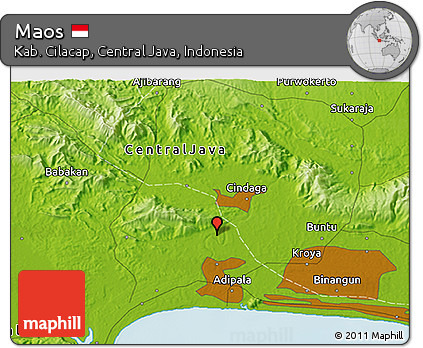 Physical 3D Map of Maos