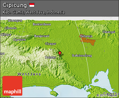 Physical 3D Map of Cipicung