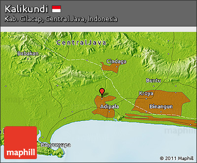 Physical 3D Map of Kalikundi