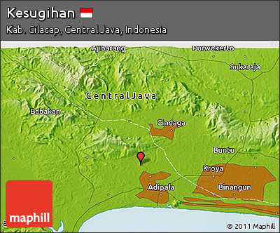 Physical 3D Map of Kesugihan