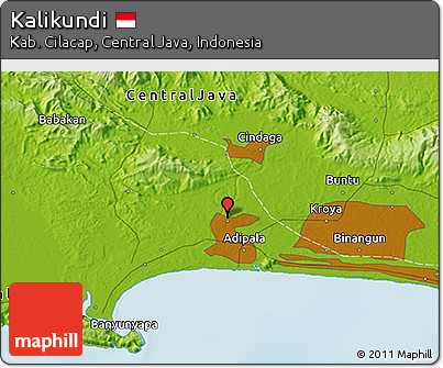 Physical 3D Map of Kalikundi