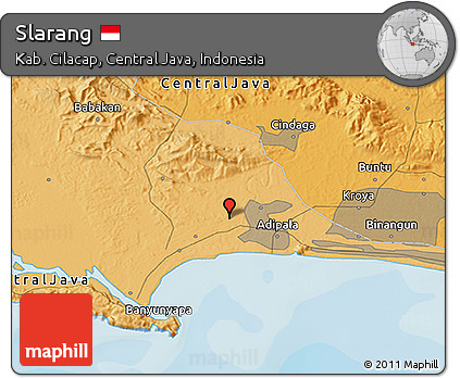 Political 3D Map of Slarang