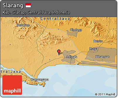 Political 3D Map of Slarang