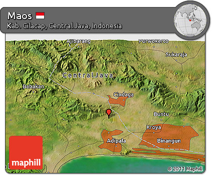 Satellite 3D Map of Maos